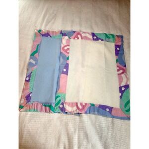 Quiltex Baby Receiving Blankets Vintage 80's Made In USA Blue White 2